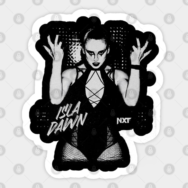 Isla Dawn Mono Sticker by MunMun_Design